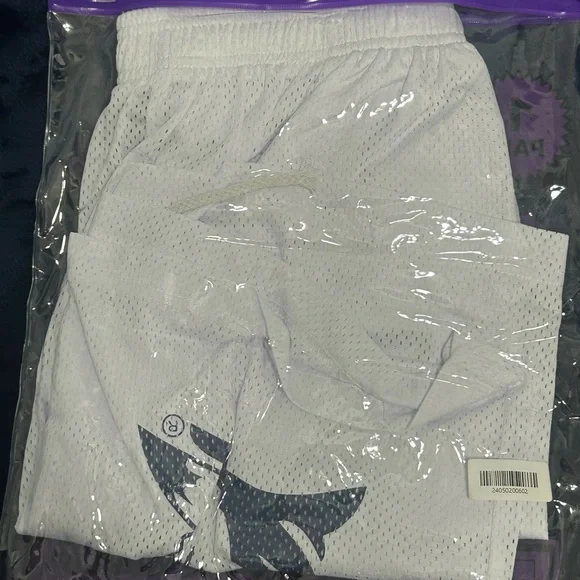 Eric Emanuel White Mesh Shorts